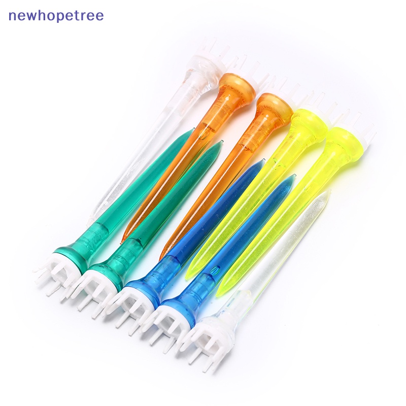 Set 10 tee golf Trong Suốt Nhiều Màu 78mm