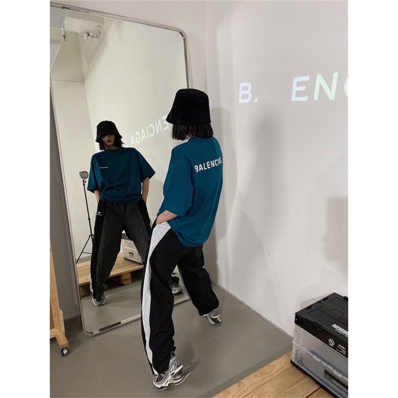 Áo Thun Tay Ngắn Dáng Rộng Thêu Họa Tiết Trước Và Sau Phong Cách Cổ Điển Thời Trang Chất Lượng Cao