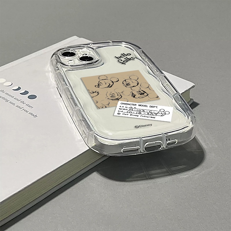 Ốp Điện Thoại Silicon TPU Mềm Trong Suốt Chống Sốc In Hình Chuột Dễ Thương Cho IPhone 13 11 14 12 Pro XS Max X XR 7 + 8 Plus