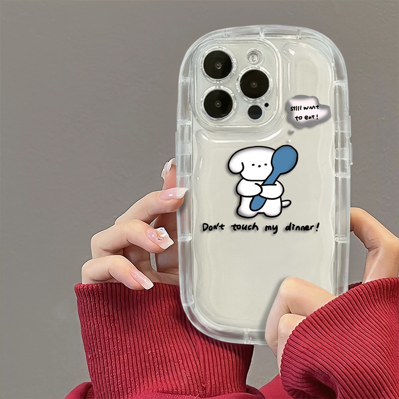 Ốp Điện Thoại TPU Silicone Mềm Trong Suốt Chống Sốc In Hình Chú Cún Cho IPhone 14 13 12 11 Pro XS Max X XR 8 + 7 Plus