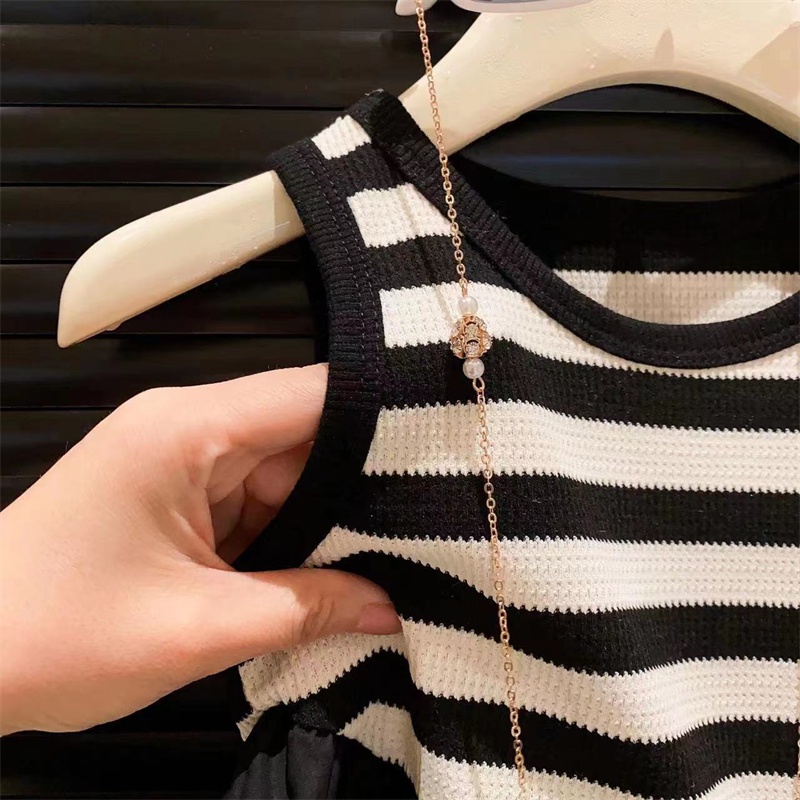 Hàng Có Sẵn Đầm Công Chúa Mùa Hè Viền Ren Trắng Thời Trang Hàn Quốc Dễ Thương Cho Bé Gái