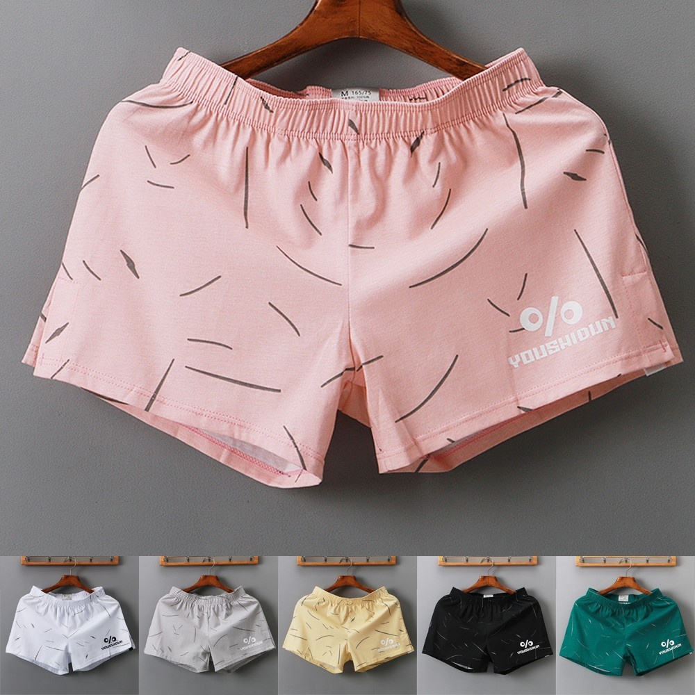 Quần Short Thể Thao Chất Liệu Cotton Thoáng Khí Dáng Rộng Năng Động Thời Trang Cho Nam