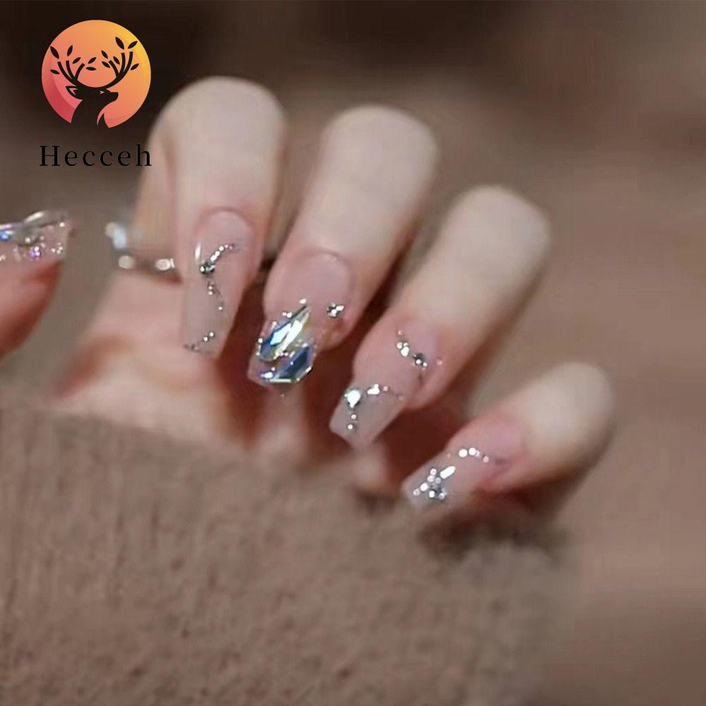 Bộ Móng Tay Giả Che Phủ Toàn Diện Đầu Vuông