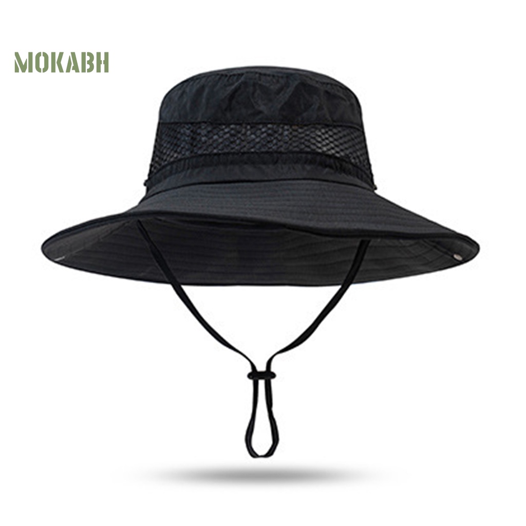 Mũ Xô Dây Rút Co Giãn Thoáng Khí Chống Nắng Chống Nước Dùng Khi Đi Câu Cá Ngoài Trời