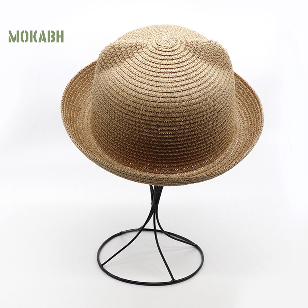 [Mok Abh] Mũ Rơm Vành Gấp Được Trang Trí Tai Mèo