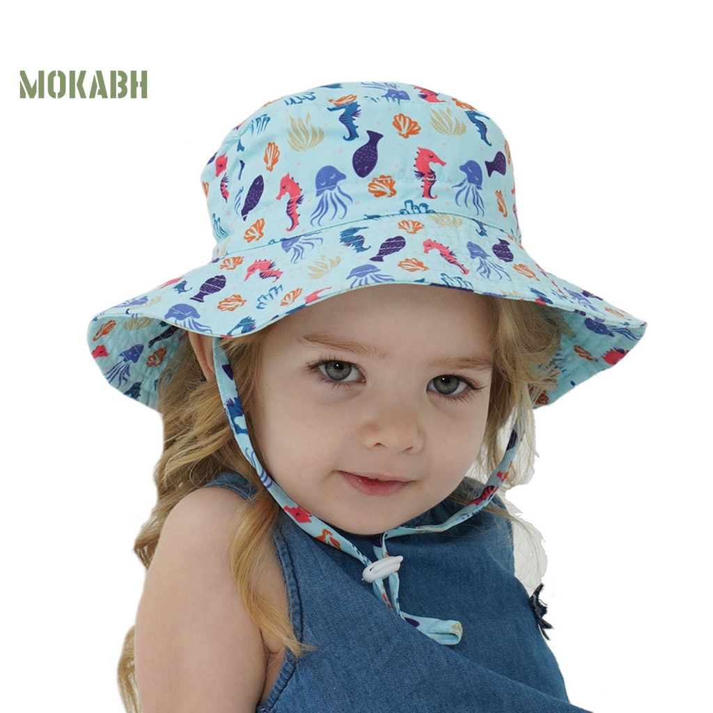 Nón Tai Bèo Chống Nắng Họa Tiết Động Vật Thân Thiện Với Làn Da Dành Cho Trẻ Em