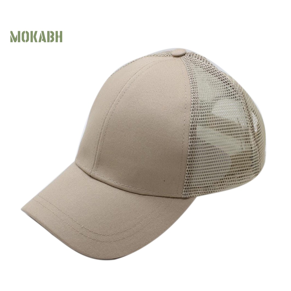 Mũ Lưỡi Trai Cotton Chống Nắng Phối Lưới Có Thể Điều Chỉnh Kích Cỡ