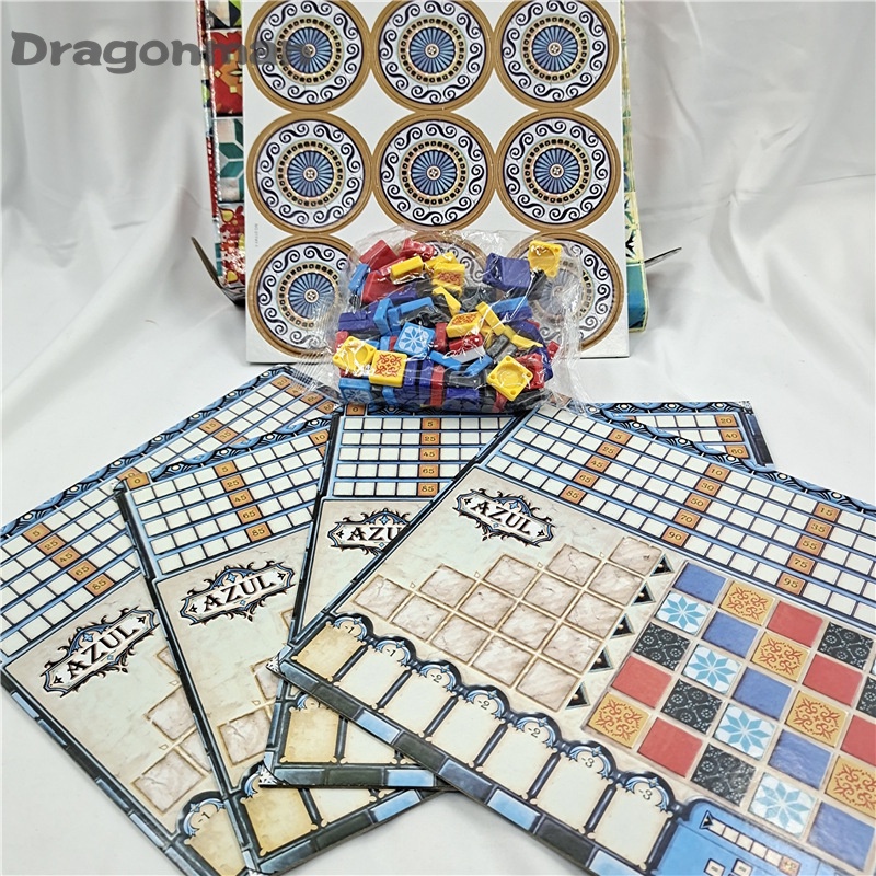 Azul Bảng Trò Chơi Xếp Hình Gạch Màu Cổ Điển Monogastric Phiên Bản Đầu Tiên Cho Gia Đình