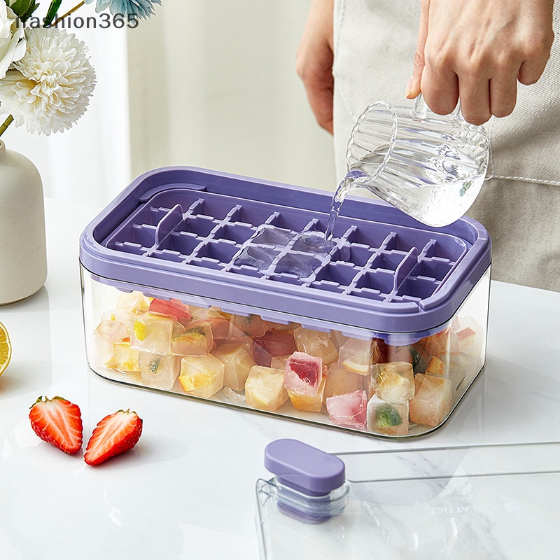 Khuôn Làm Đá 2 Trong 1 Dạng Nhấn Tiện Dụng Chất Lượng Cao