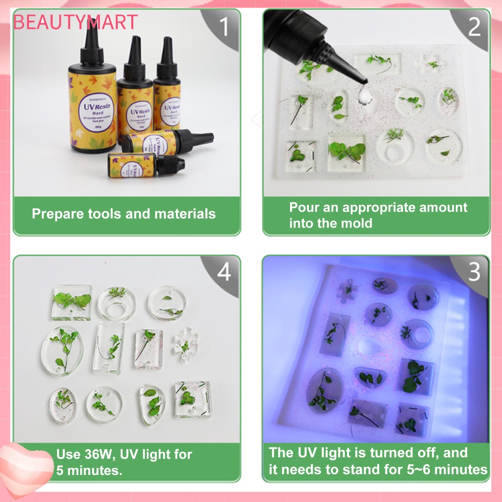 Keo Dán Resin UV Resin An Toàn Họa Tiết Lá Phong 15 / 25 / 60g