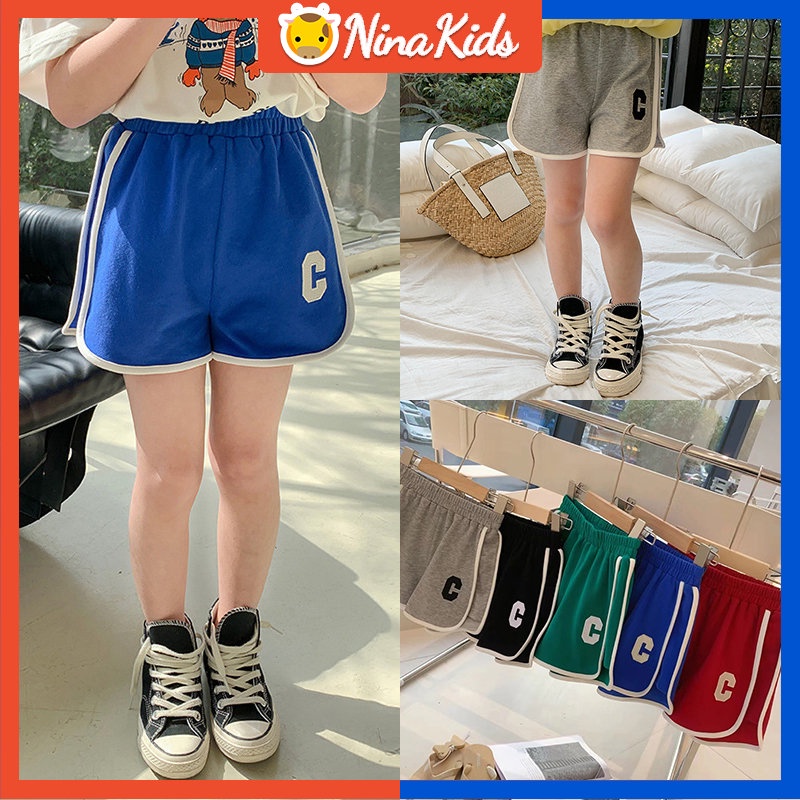 Quần Short Cotton Thời Trang Hàn Quốc Dành Cho Bé Gái 2-9 Tuổi