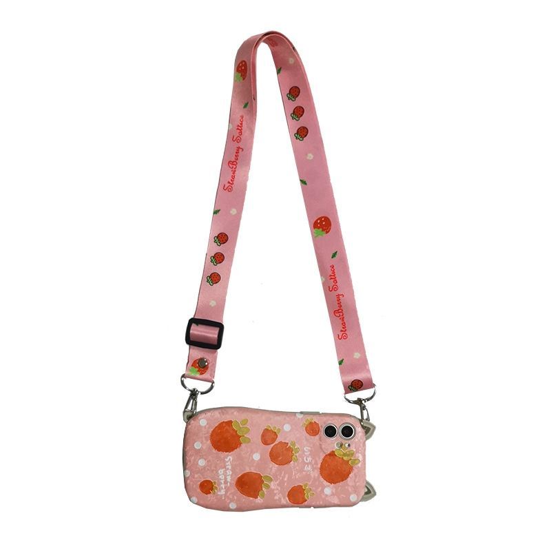 Ốp Điện Thoại Mềm Chống Sốc Có Dây Đeo Chéo Cho Iphone 14 Pro MAX 13 12promax 11 Pro X XS MAX XR