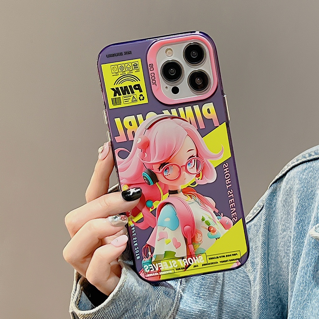 Ốp Điện Thoại TPU Mềm Họa Tiết Hoạt Hình Hai Mặt Cho iPhone 11 13 12 14 Pro Max