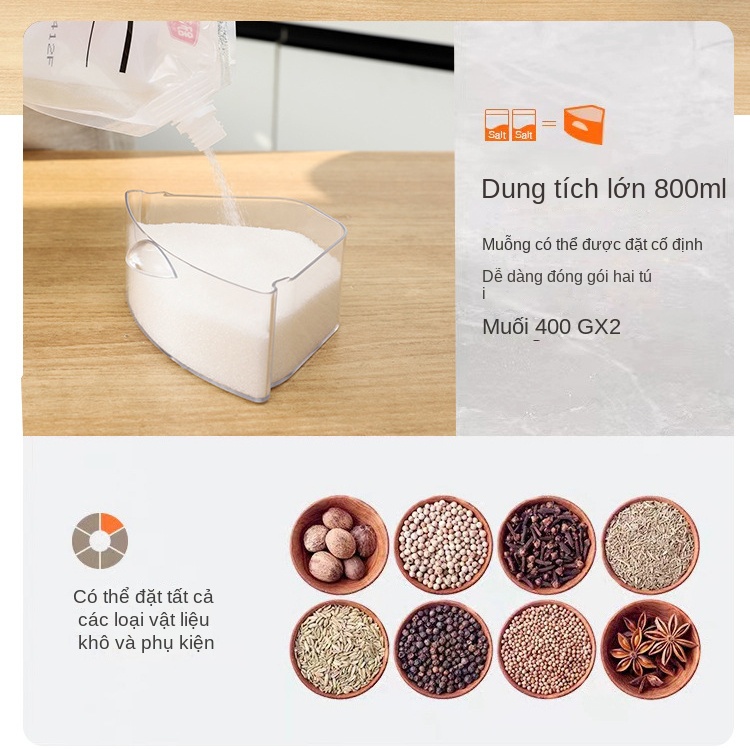 Kệ Đựng Gia Vị Xoay 360 Độ,Kệ Để Đồ Nhà Bếp,Hộp Đựng Gia Vị Hai Tầng Có Thể Xoay Được Mỹ Phẩm Thông Minh