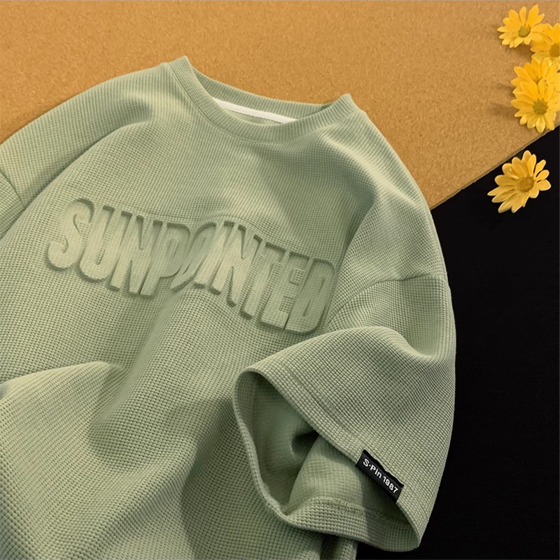 Áo Thun Ngắn Tay Dáng Rộng Thời Trang Mùa Hè Phong Cách Mới Cho Nam