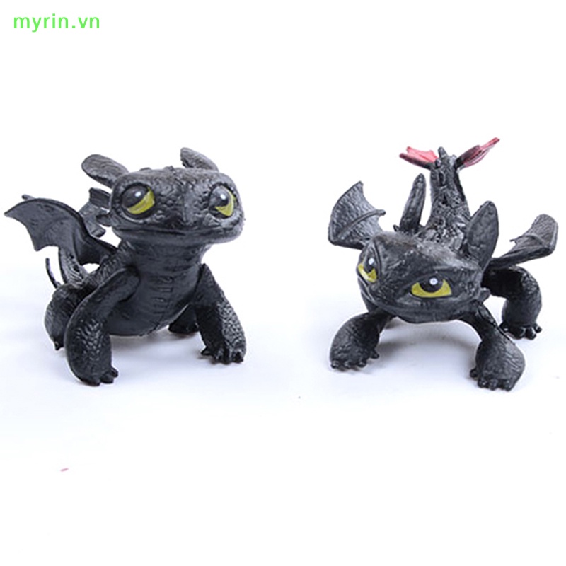 Mô Hình Đồ Chơi Gia Đình Rồng Không Răng Dùng Trang Trí