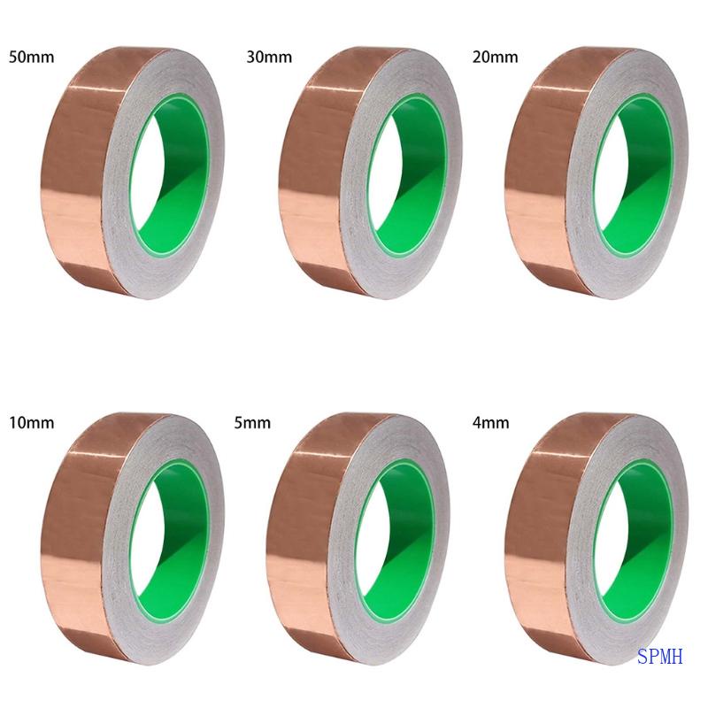 Cuộn Băng Keo Mạ Đồng Hai Mặt 4mm 5mm 10mm 20mm 30mm 5