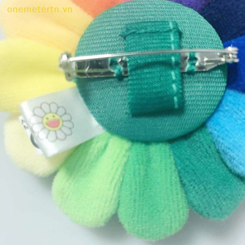 1 Huy Hiệu Cài Áo Hình Hoa Hướng Dương Nhồi Bông Nhiều Màu Đáng Yêu