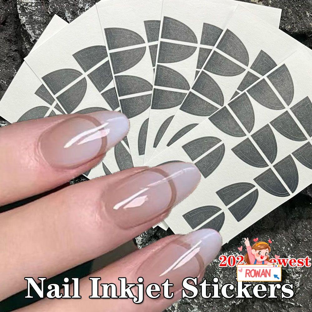 Sticker Dán Trang Trí Móng Tay Hình Đường Kẻ Không Đều DIY