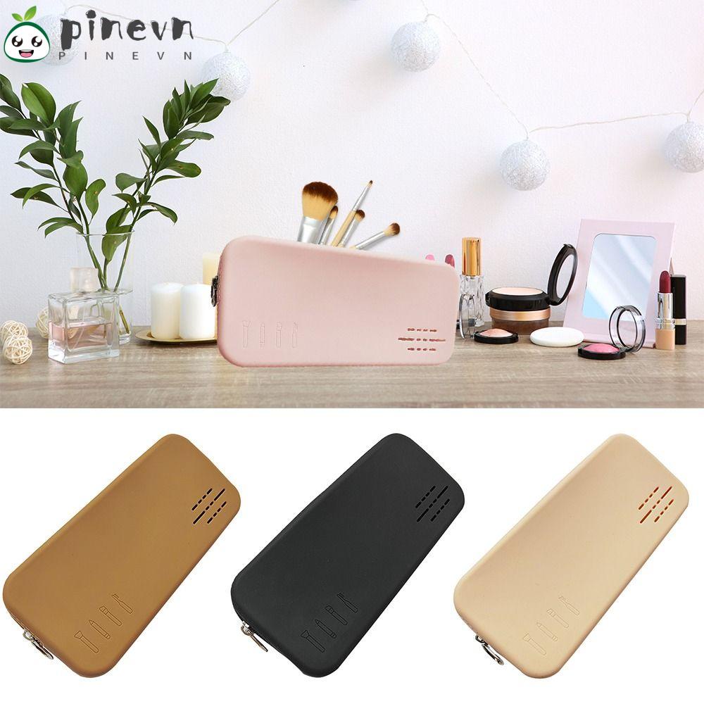 Túi Đựng Cọ Trang Điểm Bằng Silicon Có Khóa Kéo Thời Trang