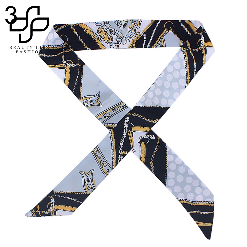 Khăn Quàng Cổ / Túi Xách Bằng Lụa Giả Thắt Nơ Thời Trang Cho Nữ