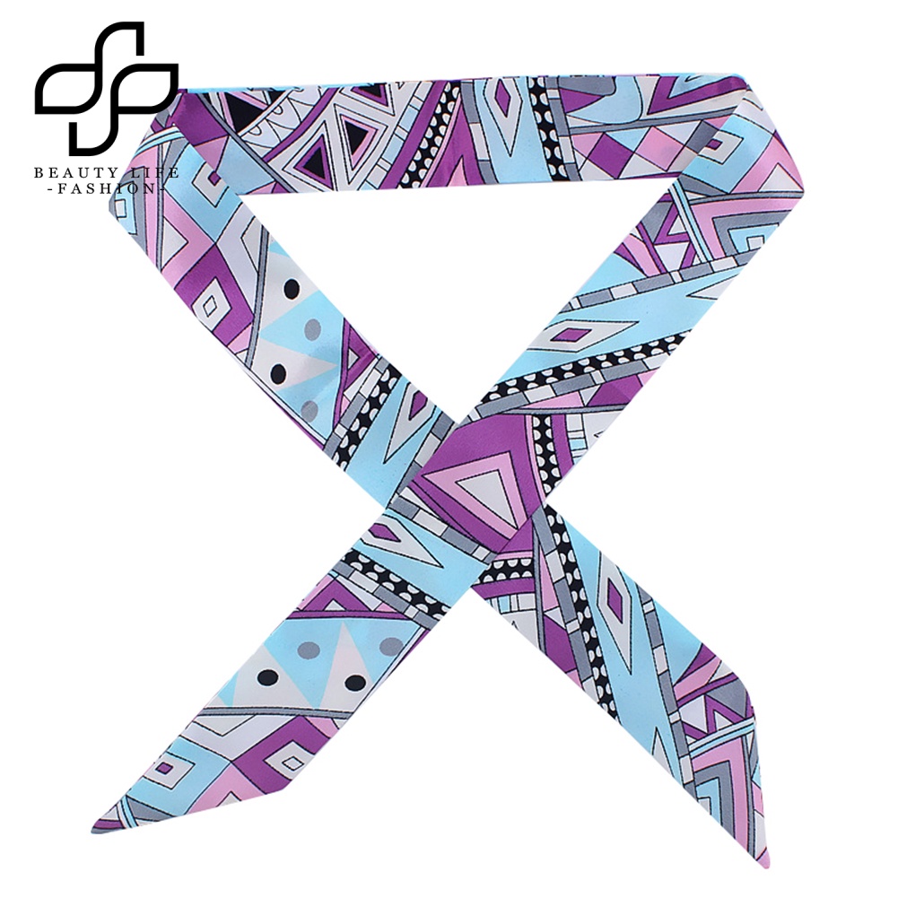 Khăn Quàng Cổ / Túi Xách Bằng Lụa Giả Thắt Nơ Thời Trang Cho Nữ