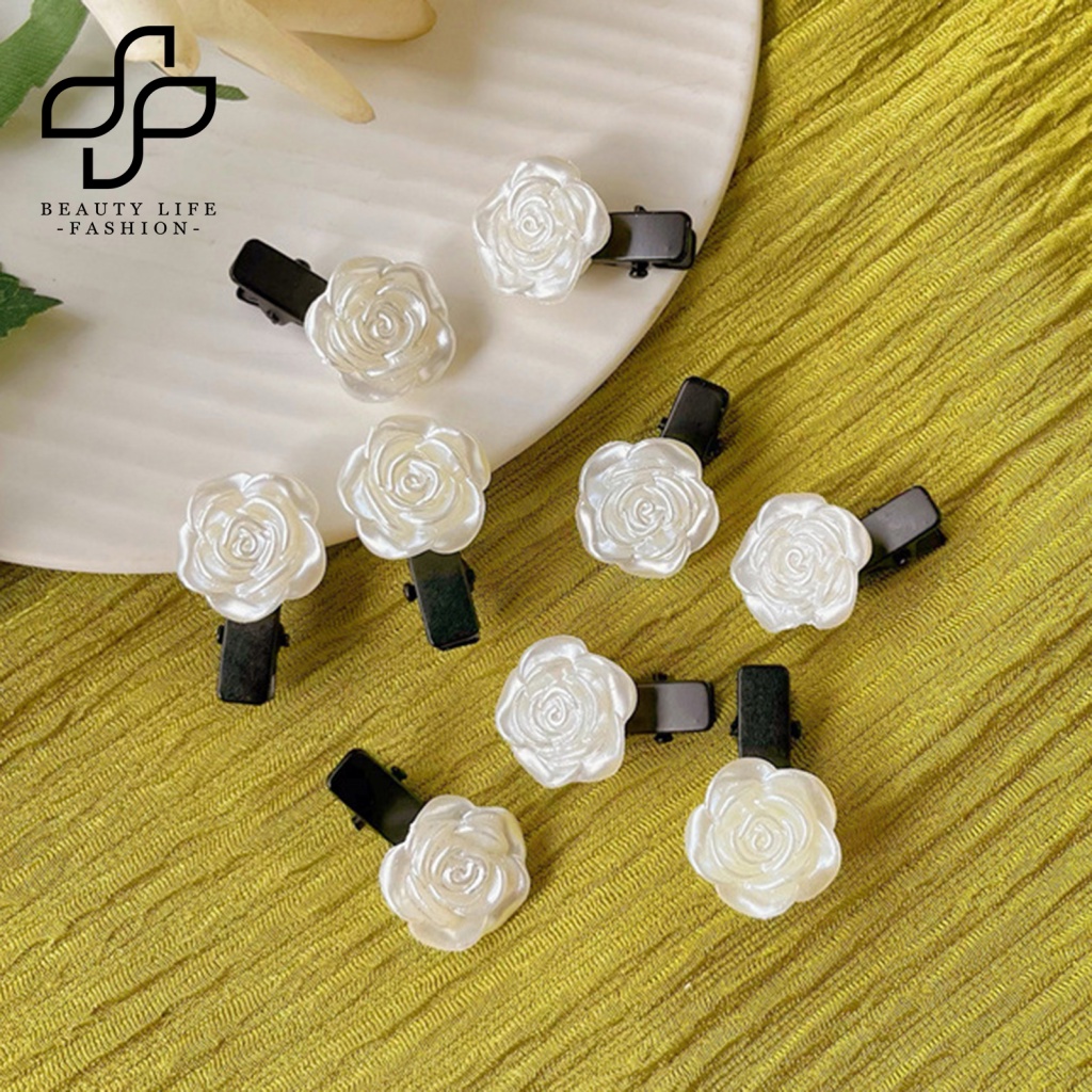 Kẹp Tóc Càng Cua Bằng Hợp Kim Hình Hoa Trà Dễ Thương