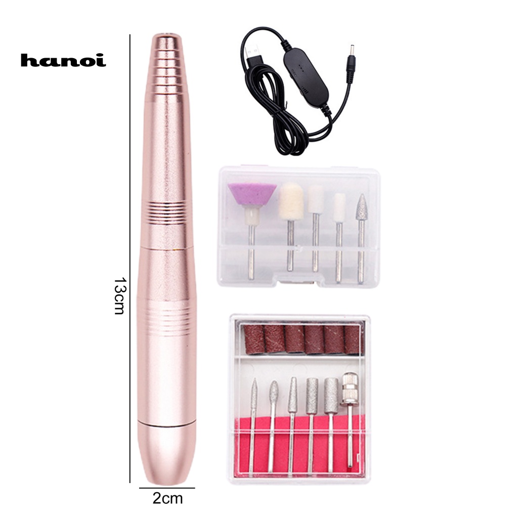 1 Bộ Máy Khoan Móng Tay 18000RPM-19000RPM Giao Diện USB Tiếng Ồn Thấp 5V / 1A Chuyên Dụng Cho Salon