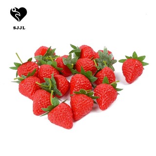 SJJL Set 20 Quả Dâu Giả Bằng Nhựa Dùng Trang Trí