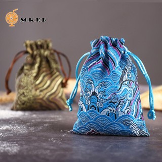 Túi dây rút MKEB đựng quà thêu họa tiết xinh xắn