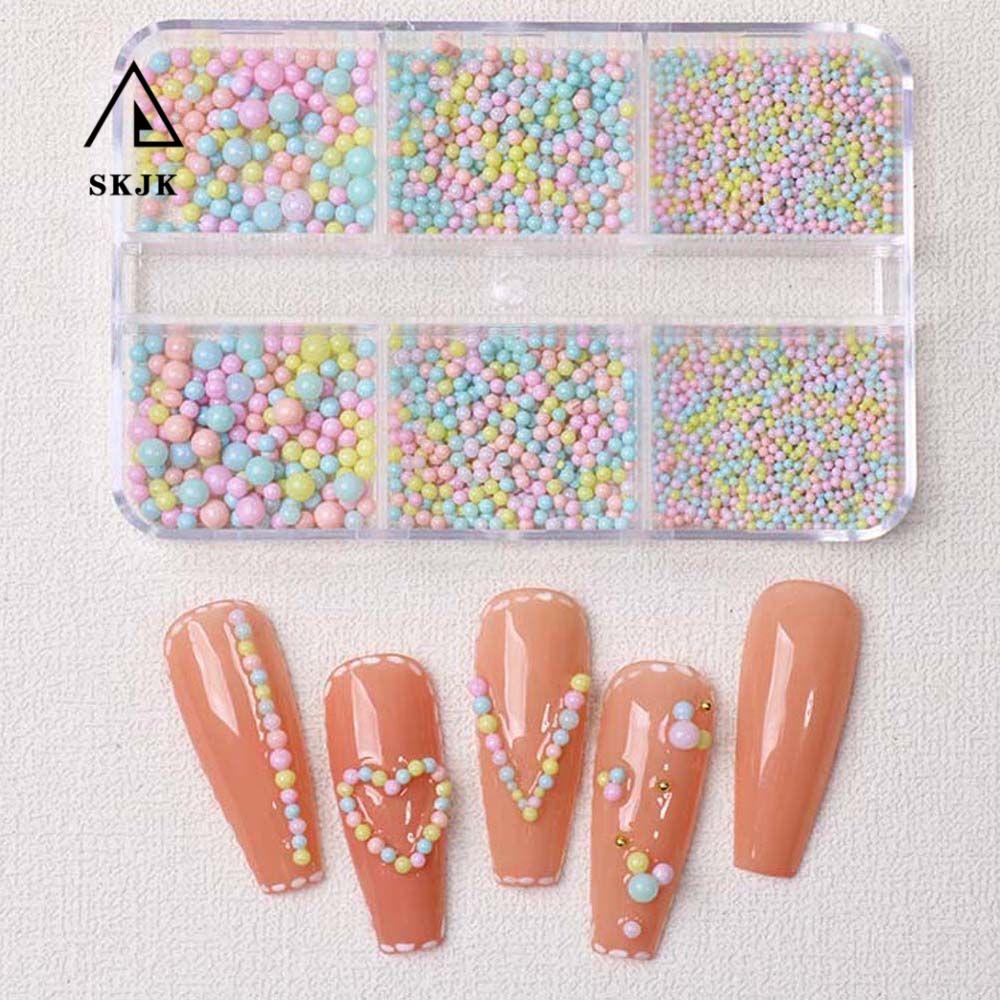 Hạt Thép Tròn Màu Kẹo Trang Trí Móng Tay Nghệ Thuật