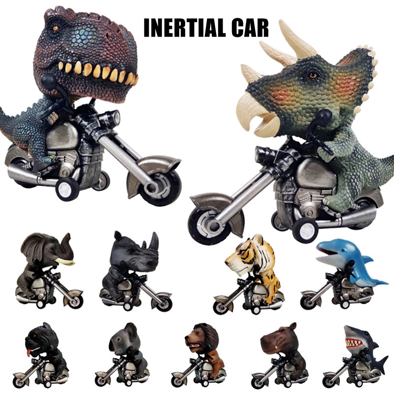 Mô hình khủng long kiểu xe moto thú vị cho trẻ em