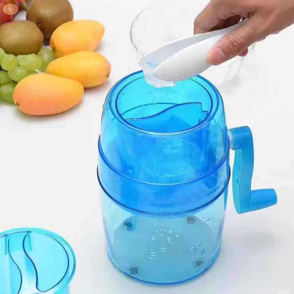【VARSTR】Portable Ice Crusher Shaved Ice Machine Manual Crank Operated Fruit Smoothie high quality