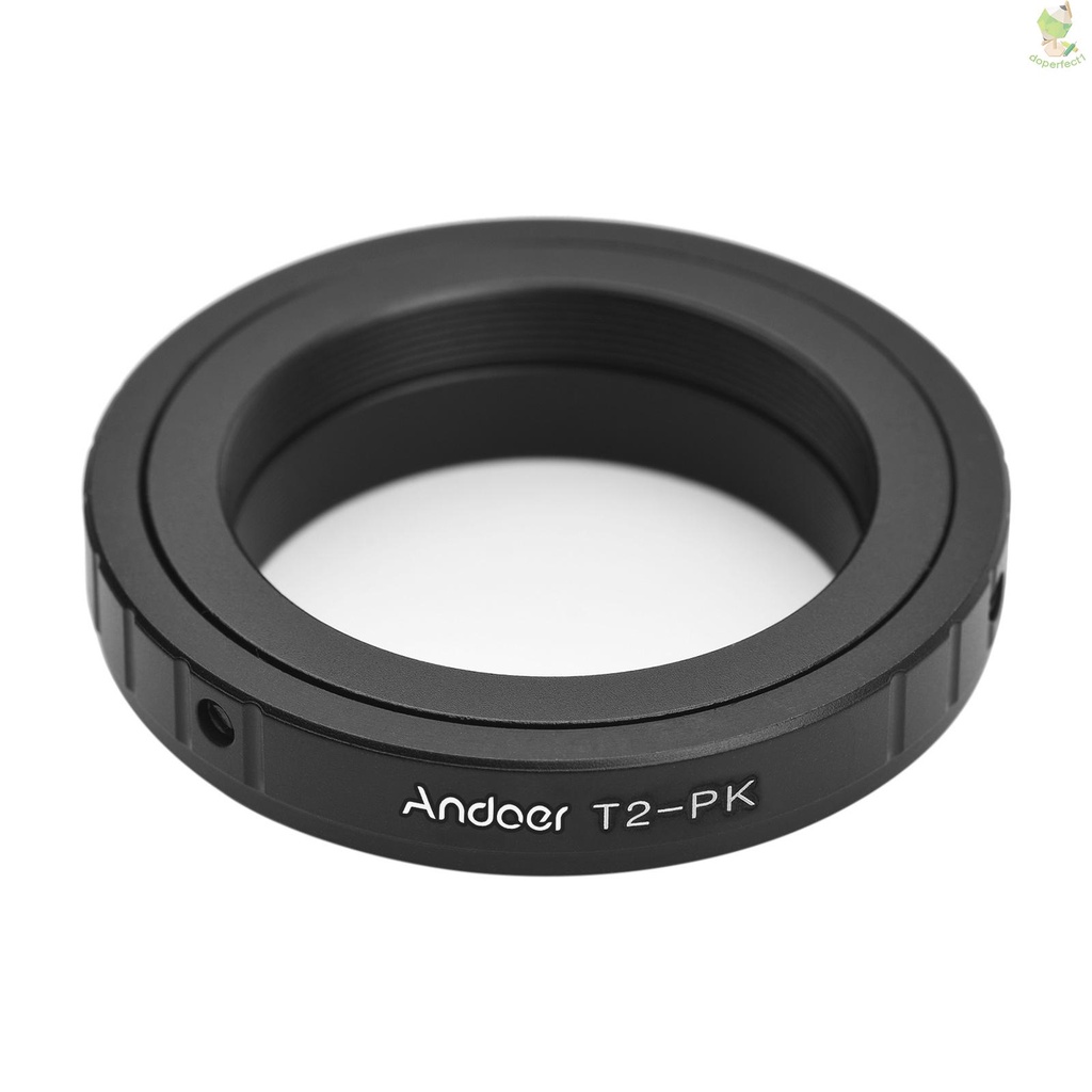Andoer T2-PK Metal Lens Mount Adapter Ring T/T2 Mount Lens Adapter Replacement for Pentax K-70/K-50/K-30/K-500/K-1/K-3/K   Came-6.5