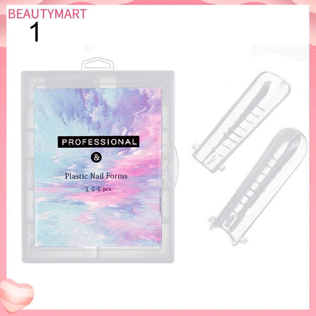 Set 120 Khuôn Nối Dài Móng Tay Trong Suốt Nhanh Chóng