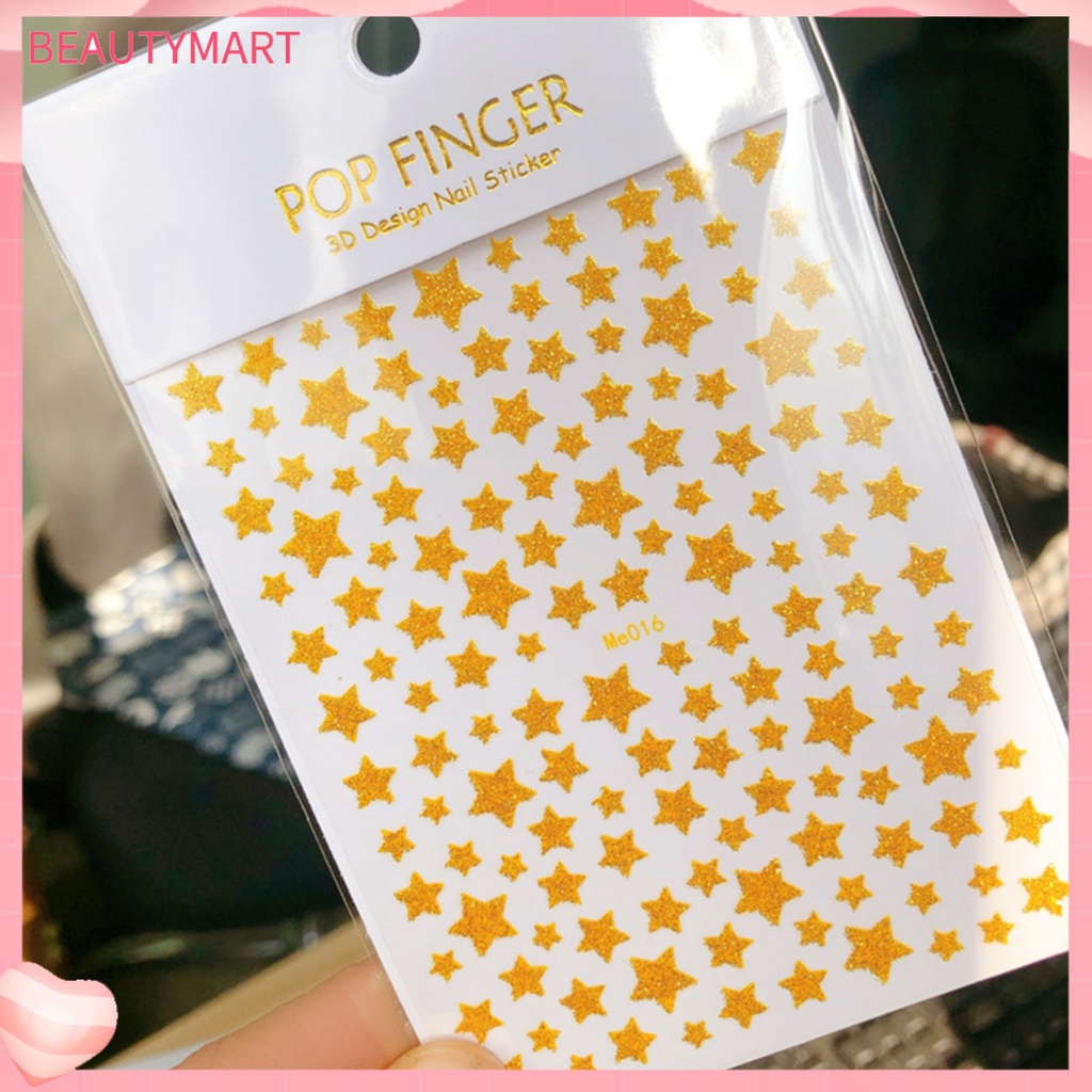 Miếng Dán Trang Trí Móng Tay Lấp Lánh Siêu Mỏng Không Phai Màu Dành Cho Nữ