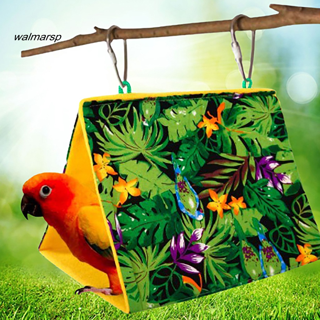 Võng Treo Bằng Vải Flannel In Họa Tiết Dễ Thương Thoải Mái Cho Chim Vẹt