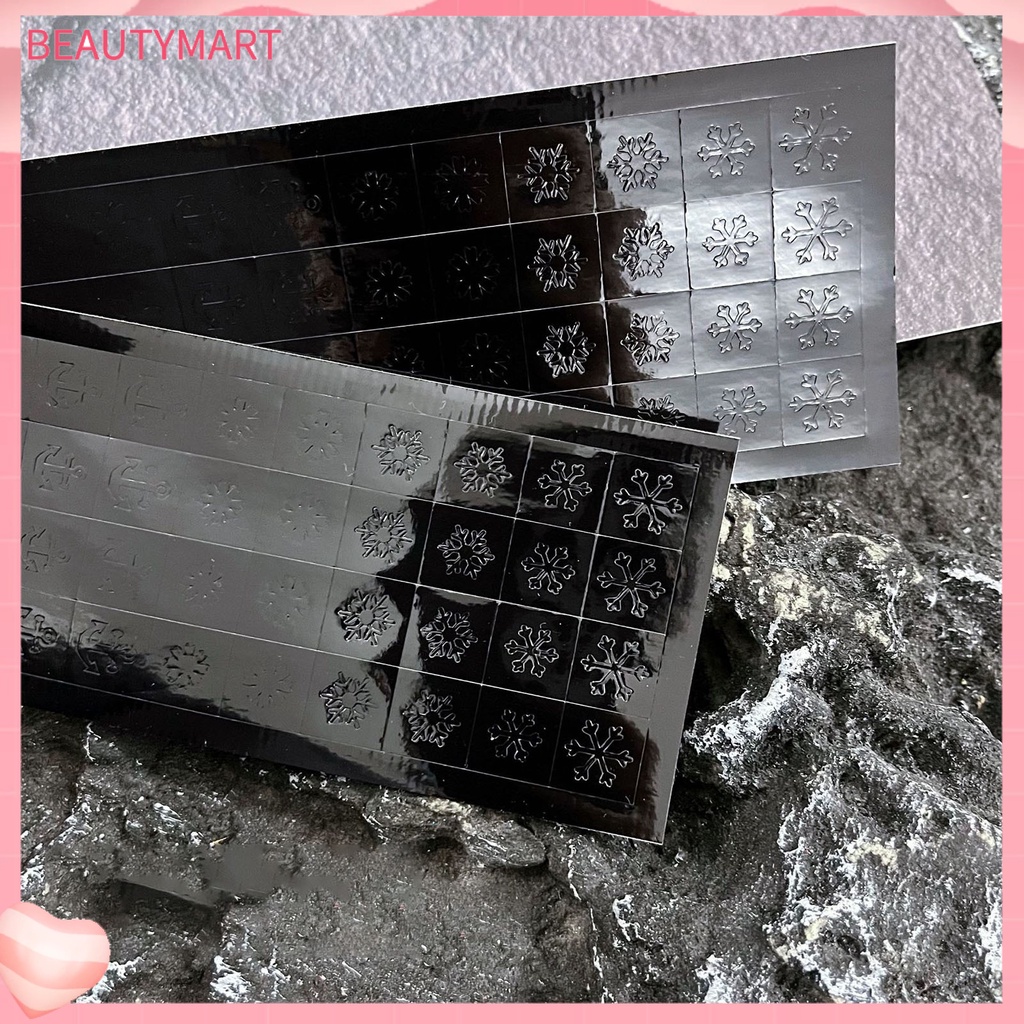 Bộ 7 Khuôn Dán Trang Trí Móng Tay Hình Trái Tim / Ngôi Sao / Bươm Bướm Xinh Xắn