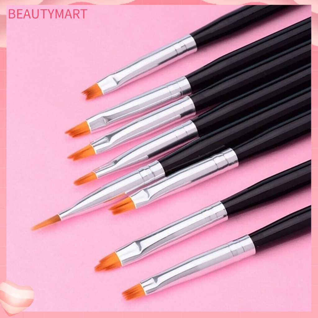 Set 8 Cọ Vẽ Trang Trí Móng Tay Nghệ Thuật Hình Hoa Chuyên Dụng