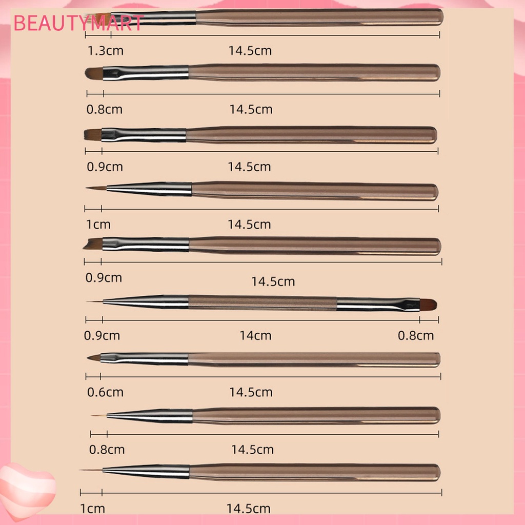 Cọ Hai Đầu Lông Mềm Dùng Trang Trí Móng Tay Nghệ Thuật DIY Đa Năng