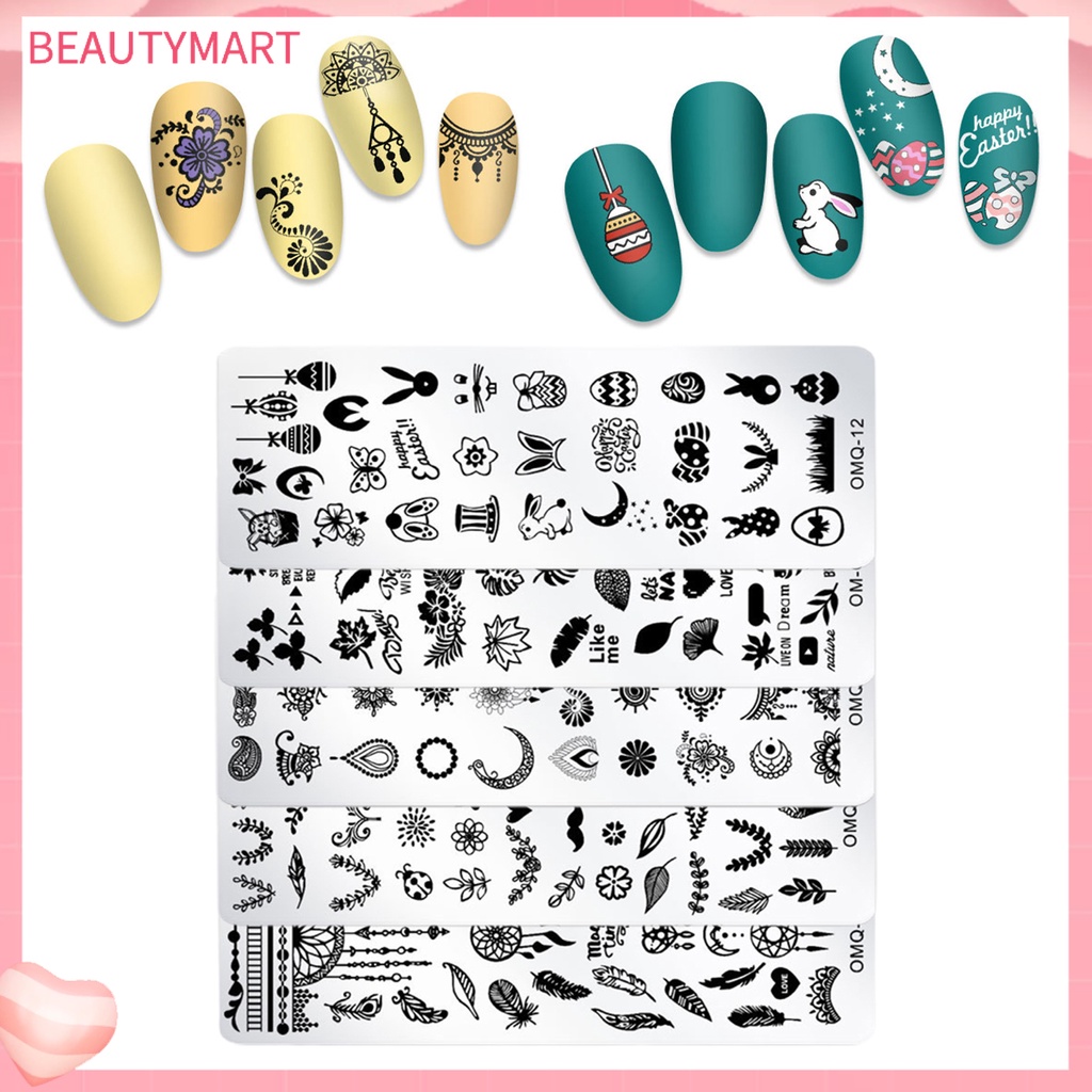 Khuôn Trang Trí Móng Tay Bằng Thép Không Gỉ Họa Tiết Bông Tuyết Giáng Sinh DIY Dành Cho Nữ