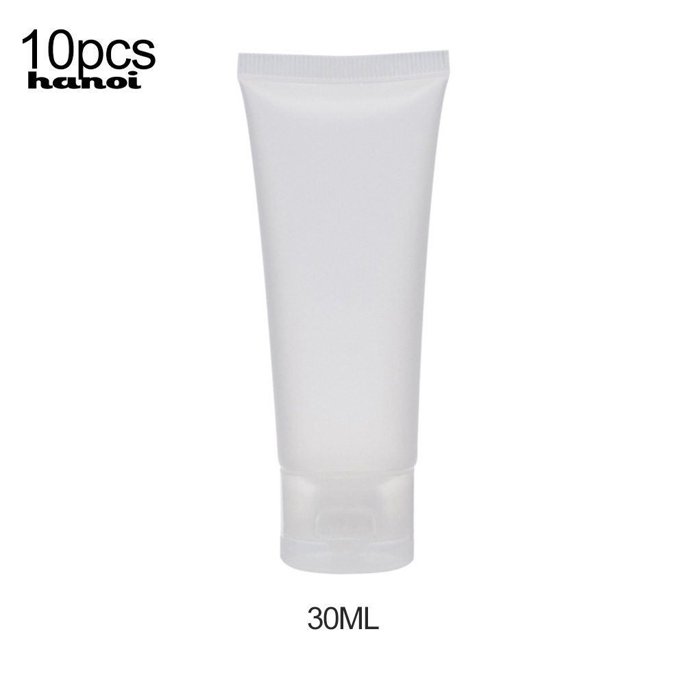 Set 10 Tuýp Rỗng Trong Suốt Đựng Mỹ Phẩm 30 / 50 / 100ml