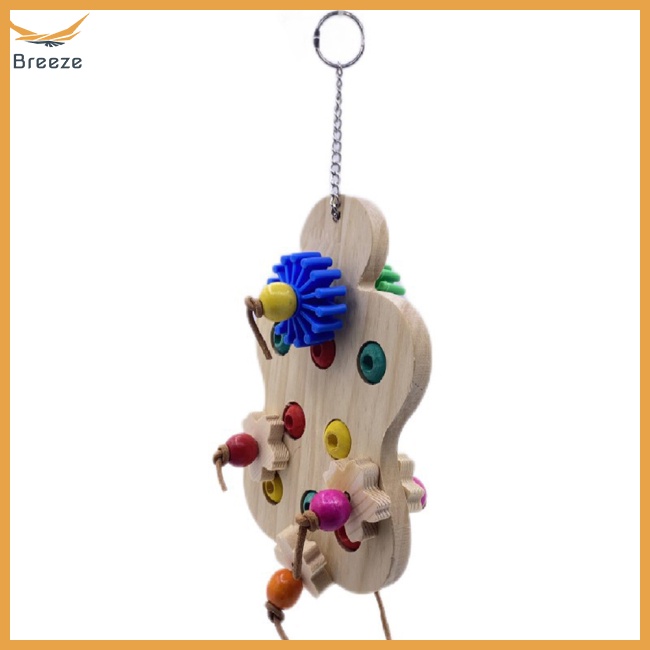 Đồ Chơi Xếp Hình Bằng Gỗ Tự Nhiên Giúp Giảm Căng Thẳng Dành Cho Chim Vẹt