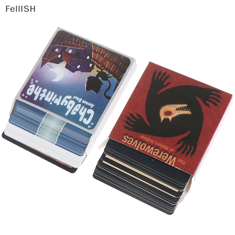 Bộ 24 Thẻ Bài Trò Chơi Werewolf Phiên Bản Tiếng Anh 439br