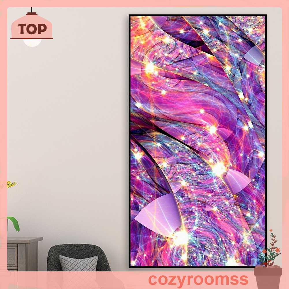 Tranh Đính Đá Kim Cương Toàn Bộ 5D DIY Hình Vẽ Màu Tím