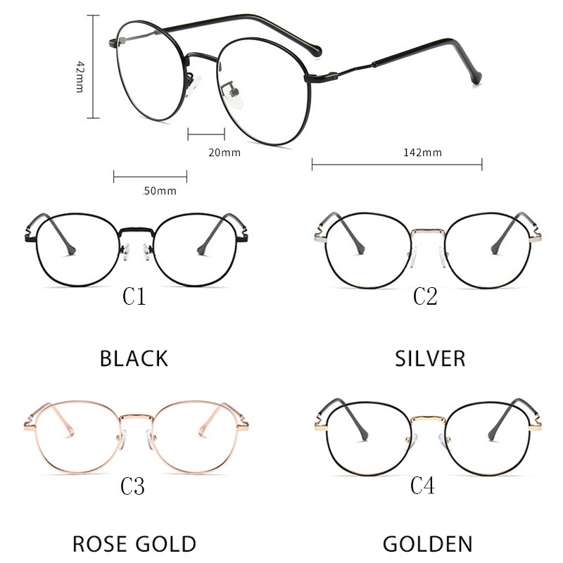 Kính Chống Tia Bức Xạ Gọng Kim Loại Dành Cho Nam Và Nữ