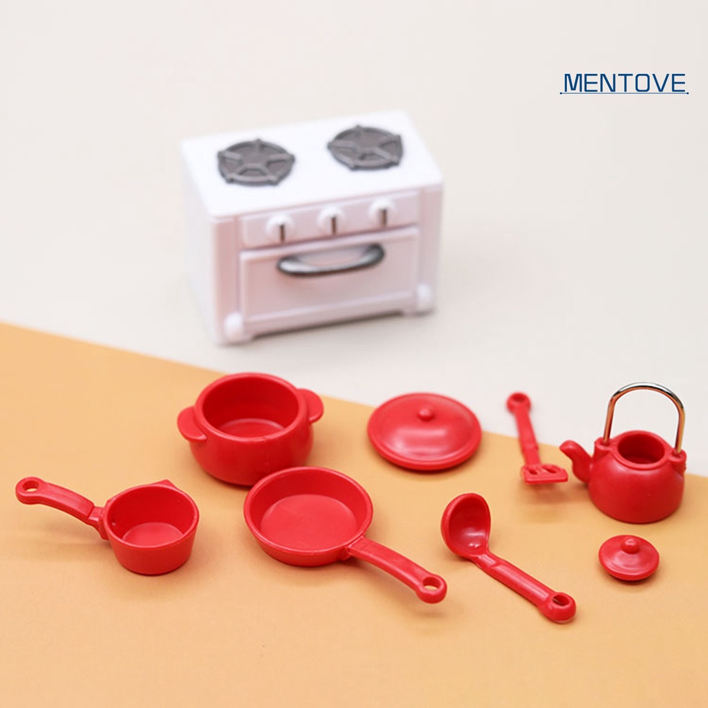 1 Bộ Dụng Cụ Nấu Ăn Mini Bằng Nhựa Siêu Nhẹ Tiện Dụng Cho Nhà Bếp