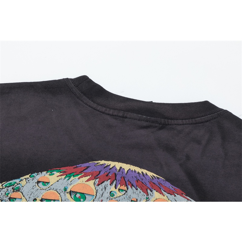 S-ai-nt- M-ich-ael-Murakami Takashi Artists Co Áo Thun Tay Ngắn In Hình Mắt Nấm Có Thương Hiệu Có Thể Giặt Được Cho Nam Và Nữ