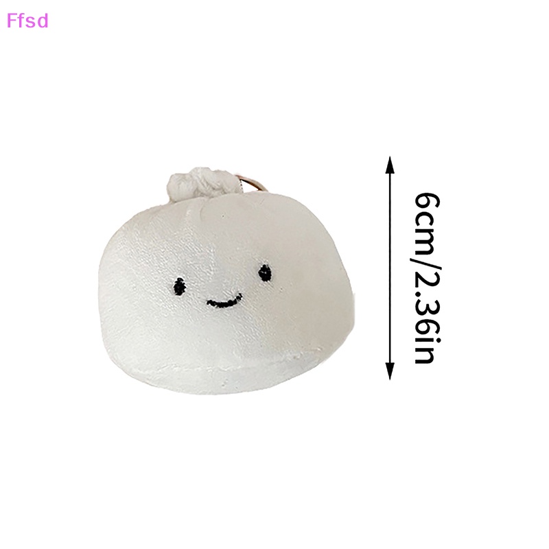 Móc Khóa Búp Bê Nhồi Bông Màu Trắng Dễ Thương