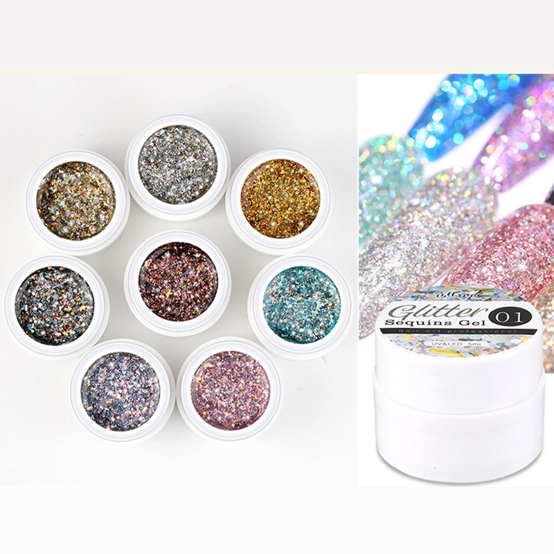 Sơn Móng Tay Gel UV Lấp Lánh Hình Vỏ Sò